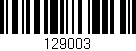 Código de barras (EAN, GTIN, SKU, ISBN): '129003'
