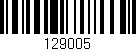Código de barras (EAN, GTIN, SKU, ISBN): '129005'