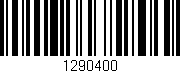 Código de barras (EAN, GTIN, SKU, ISBN): '1290400'