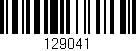 Código de barras (EAN, GTIN, SKU, ISBN): '129041'
