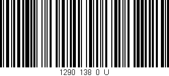 Código de barras (EAN, GTIN, SKU, ISBN): '1290_138_0_U'
