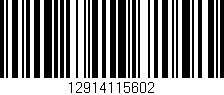 Código de barras (EAN, GTIN, SKU, ISBN): '12914115602'