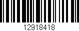 Código de barras (EAN, GTIN, SKU, ISBN): '12918418'
