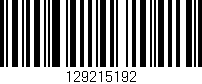 Código de barras (EAN, GTIN, SKU, ISBN): '129215192'