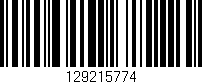 Código de barras (EAN, GTIN, SKU, ISBN): '129215774'