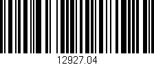 Código de barras (EAN, GTIN, SKU, ISBN): '12927.04'