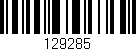 Código de barras (EAN, GTIN, SKU, ISBN): '129285'