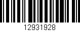 Código de barras (EAN, GTIN, SKU, ISBN): '12931928'