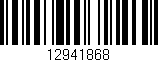Código de barras (EAN, GTIN, SKU, ISBN): '12941868'