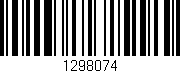 Código de barras (EAN, GTIN, SKU, ISBN): '1298074'