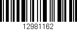Código de barras (EAN, GTIN, SKU, ISBN): '12981162'