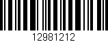 Código de barras (EAN, GTIN, SKU, ISBN): '12981212'
