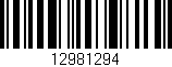 Código de barras (EAN, GTIN, SKU, ISBN): '12981294'