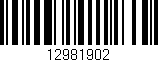 Código de barras (EAN, GTIN, SKU, ISBN): '12981902'