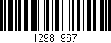 Código de barras (EAN, GTIN, SKU, ISBN): '12981967'