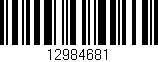 Código de barras (EAN, GTIN, SKU, ISBN): '12984681'