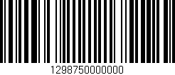 Código de barras (EAN, GTIN, SKU, ISBN): '1298750000000'