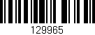Código de barras (EAN, GTIN, SKU, ISBN): '129965'