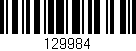 Código de barras (EAN, GTIN, SKU, ISBN): '129984'