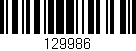 Código de barras (EAN, GTIN, SKU, ISBN): '129986'