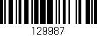 Código de barras (EAN, GTIN, SKU, ISBN): '129987'