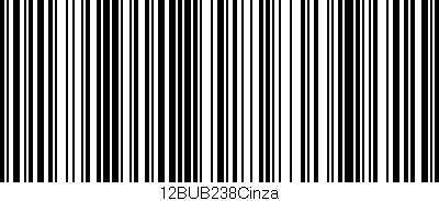 Código de barras (EAN, GTIN, SKU, ISBN): '12BUB238Cinza'