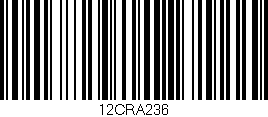 Código de barras (EAN, GTIN, SKU, ISBN): '12CRA236'