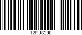Código de barras (EAN, GTIN, SKU, ISBN): '12FUS238'