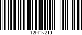 Código de barras (EAN, GTIN, SKU, ISBN): '12HPN210'