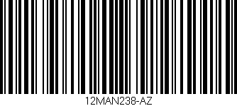Código de barras (EAN, GTIN, SKU, ISBN): '12MAN238-AZ'