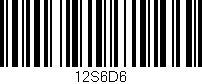 Código de barras (EAN, GTIN, SKU, ISBN): '12S6D6'