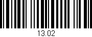 Código de barras (EAN, GTIN, SKU, ISBN): '13.02'