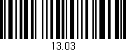 Código de barras (EAN, GTIN, SKU, ISBN): '13.03'