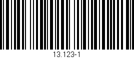 Código de barras (EAN, GTIN, SKU, ISBN): '13.123-1'