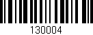 Código de barras (EAN, GTIN, SKU, ISBN): '130004'