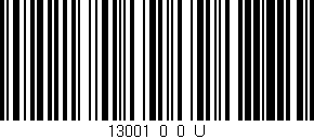 Código de barras (EAN, GTIN, SKU, ISBN): '13001_0_0_U'