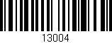 Código de barras (EAN, GTIN, SKU, ISBN): '13004'