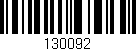 Código de barras (EAN, GTIN, SKU, ISBN): '130092'