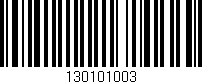 Código de barras (EAN, GTIN, SKU, ISBN): '130101003'