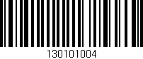 Código de barras (EAN, GTIN, SKU, ISBN): '130101004'