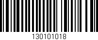 Código de barras (EAN, GTIN, SKU, ISBN): '130101018'