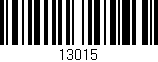 Código de barras (EAN, GTIN, SKU, ISBN): '13015'