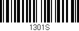 Código de barras (EAN, GTIN, SKU, ISBN): '1301S'