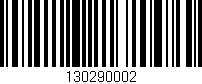 Código de barras (EAN, GTIN, SKU, ISBN): '130290002'