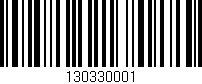 Código de barras (EAN, GTIN, SKU, ISBN): '130330001'