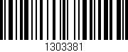 Código de barras (EAN, GTIN, SKU, ISBN): '1303381'