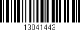 Código de barras (EAN, GTIN, SKU, ISBN): '13041443'
