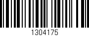 Código de barras (EAN, GTIN, SKU, ISBN): '1304175'