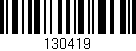 Código de barras (EAN, GTIN, SKU, ISBN): '130419'