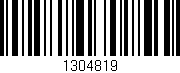 Código de barras (EAN, GTIN, SKU, ISBN): '1304819'